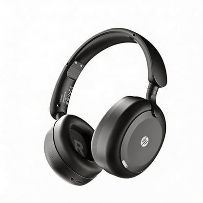 HP H231A Wireless Headphones Bluetooth Over-Ear Headset with ANC Noise Cancelling, Built-in Mic and up to 54 Hours Battery Life, Lightweight for Work, Travel, School, Gaming Headset with Mic, Black