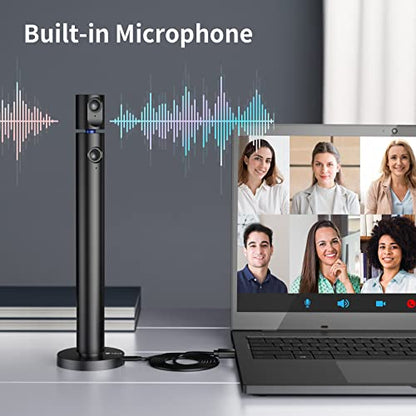CZUR Halo X Pro Dual Webcam for PC, 1080P Web Camera with Microphone | USB Camera for Computer, 90° View, Plug & Play, Compatible with Windows&Mac, for TikTok/YouTube/Yahoo Messenger
