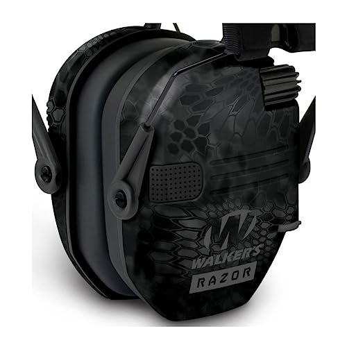Walker's Razor Slim Electronic Earmuffs | Protective Case - color: Kryptek Camo