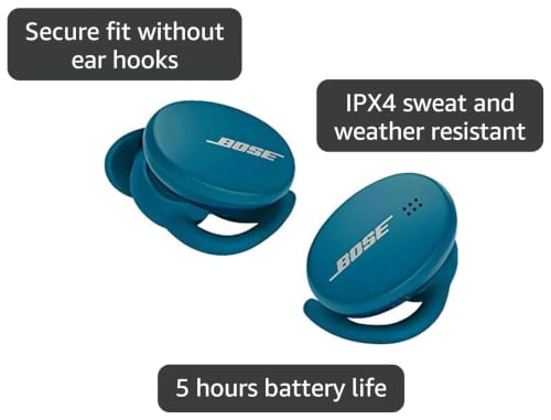 Bose Sport Earbuds - True Wireless Earphones - Bluetooth in Ear Headphones for Workouts and Running, Baltic Blue - color: Baltic Blue