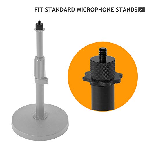 5/8 to 1/4 Adapter, Mic Thread Adapter 5/8" Female to 1/4" Male for Mic Stand, Camera Monitor, Tripod, Microphone Holder 2 Pack - size: 1/4 2pc