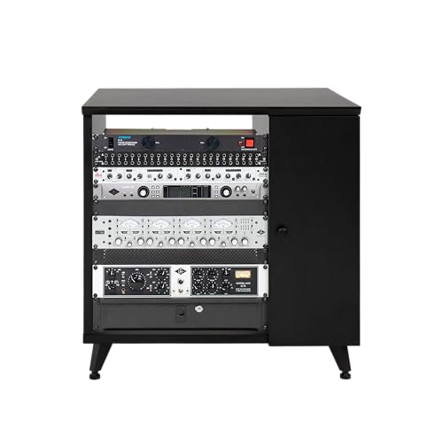 Gator Frameworks Elite Furniture Series Sidecar Cabinet with with Configurable Rack Space & Shelving, Black Finish (GFW-ELITESIDECAR-BLK) - color: Black, style: Sidecar Rack