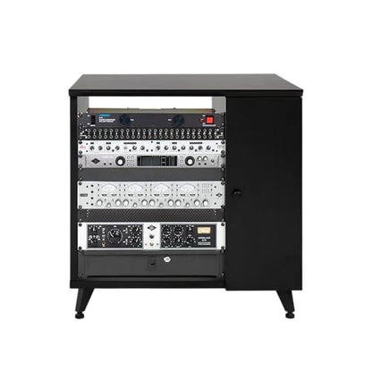 Gator Frameworks Elite Furniture Series Sidecar Cabinet with with Configurable Rack Space & Shelving, Black Finish (GFW-ELITESIDECAR-BLK) - color: Black, style: Sidecar Rack