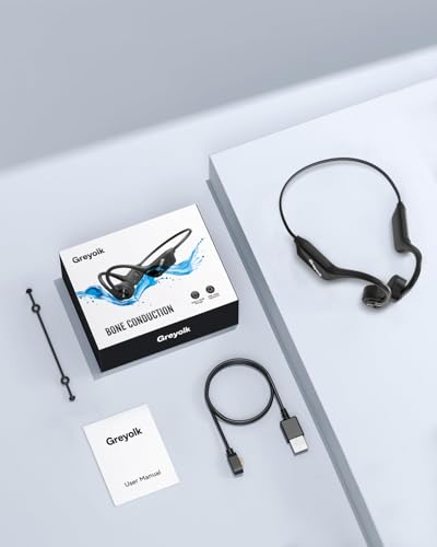 Swimming Headphones,Bone Conduction Headphones Bluetooth 5.3,IP68 Waterproof,32G Memory Sports Headphone,Underwater Headphone with MP3-Player for Swim,Open Earphones for Swimming Running
