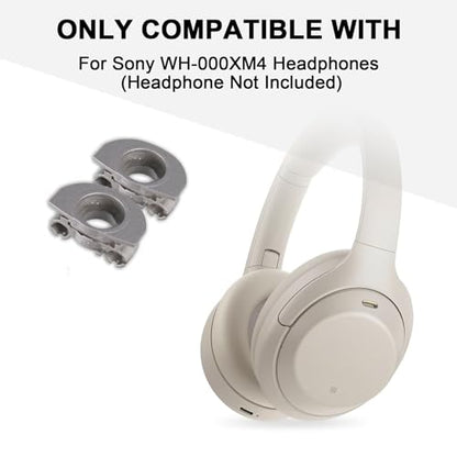 Hinge Swivels + U Shaped Metal Hinge Lock for Sony WH-1000XM4(Silver,L+R) | Durable WH-1000XM4 Replacement Parts Accessories Hinge Spins,As Same As OEM Repair Kit Set - color: Silver