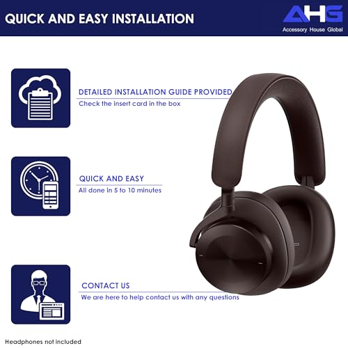 AHG Accessory House Global Upgraded Replacement Beoplay h95 Ear Pads Cushions Compatible with Bang & Olufsen Beoplay H95 Headphones (Brown). Sheepskin Leather/High-Density Foam/Strong Magnet - color: Brown