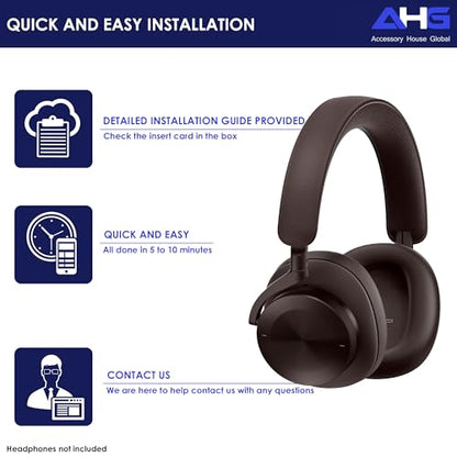 AHG Accessory House Global Upgraded Replacement Beoplay h95 Ear Pads Cushions Compatible with Bang & Olufsen Beoplay H95 Headphones (Brown). Sheepskin Leather/High-Density Foam/Strong Magnet - color: Brown