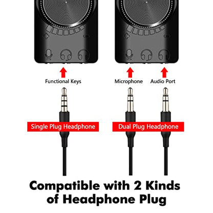 Sound Card, GS3 USB 2.0 External Sound Card Virtual 7.1 Channel Sound Card Adapter Plug and Play with Headphone Microphone Jacks Control Mute Mic Games Sound Effect Upgrade Version for Desktop