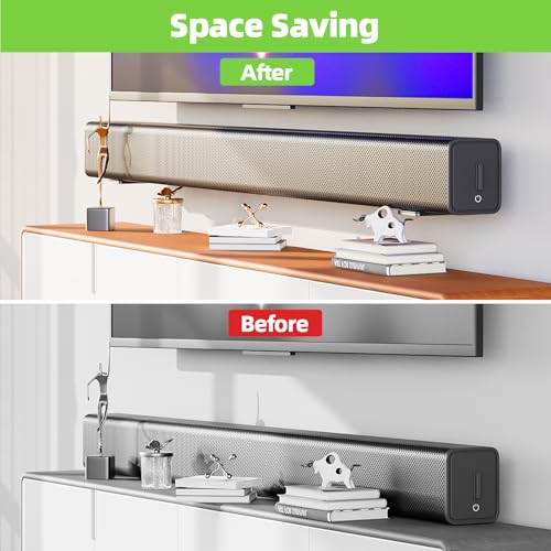 USX MOUNT Soundbar Mount for Samsung, Sony, LG, Vizio, Bose, Onn & More Sound Bar Mounts-Universal Soundbar Mounting Bracket Under TV, Floating Speaker Wall Mount 1 Pair Soundbar Shelf - size: Soundbar Mount up to 30 lbs