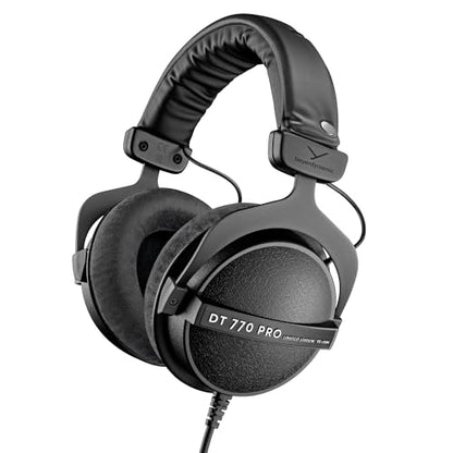 beyerdynamic DT 770 Pro Studio Headphones (80 Ohm, Black) - color: Black, size: 80 OHM