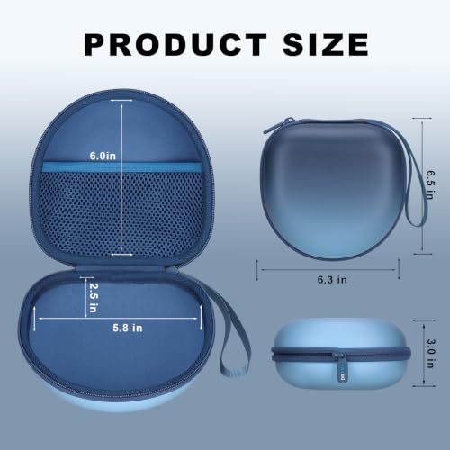 Kids Headphone Case for Candy Bila Gradient Deep Blue(Case Only) | for iClever BTH12 HS19 BTH20 BT22 /JBL/Acer/JoySpark/ADOOPE/Voopwink/MIDOLA/EarFun/IMYB/noot Products Kids Headphones - color: Gradient Deep Blue