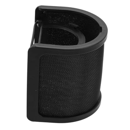 VICASKY Dual Layer Microphone Windscreen Shield U-Shaped Filter for Enhanced Sound Isolation and Noise Reduction Podcasts and Streaming Sessions