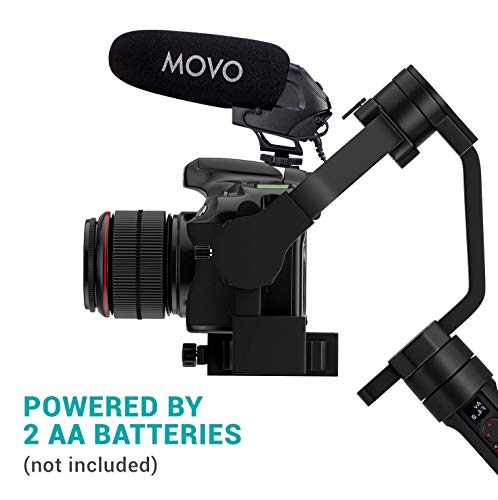 Movo VXR3030 Camera Shotgun Microphone - Supercardioid Microphone with Headphone Monitoring for DSLR's, Mirrorless, Recorders, and Camcorders