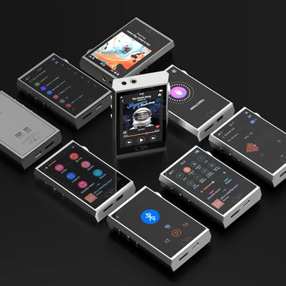 SHANLING M1 Plus Protable Hi-Fi Music Player M1Plus High-Definition Lossless MP3 Player ES9069Q DAC Dual SGM8262 Amplifier PCM768 DSD512 Bluetooth 5.2 LDAC WiFi DLNA Airplay Silver - color: Silver
