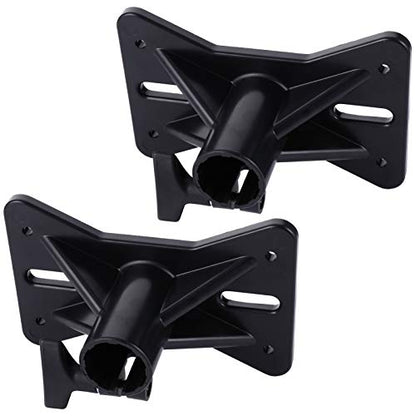 EXCEART 2PCS Speaker Mounting Clamp Bracket, Heavy Duty 50KG Load PA Speaker Adapter for Light Stand/Tripod, 35mm Compatible Pole Mount for Studio, Stage, Home Theater (Black)