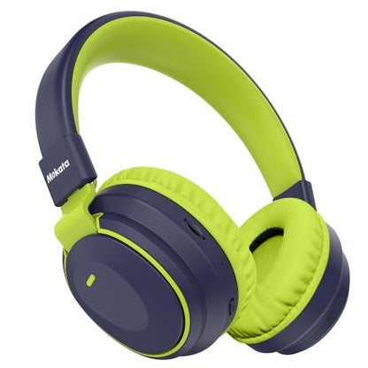 Mokata Kids Headphones Bluetooth 5.3 Wireless Lightweight Fast Charging 68 Hours Play Time Volume Limited 85/94dB Over Ear Foldable with Built-in Mic for Toddler Boy Tablet Pad Deepblue - color: DeepBlueSky