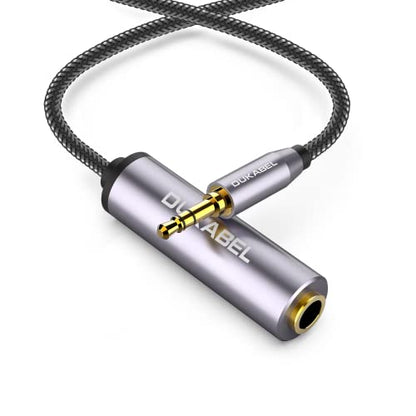 DUKABEL 1/4 to 3.5mm Adapter, 6.35mm to aux Mini Stereo Cable - 120CM | 1/4 Inch Female to 1/8inch Male Headphone Adapter, for Headphone, Amplifiers, Guitar, Amp etc - size: 120CM, style: 3.5mm Male to 6.35mm Female