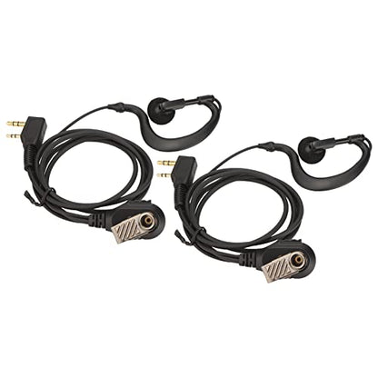 Two Way Radio Headset, Walkie Talkie Earpiece with Microphone and 2 Pin Connector for Retevis Radios (2 Pack)