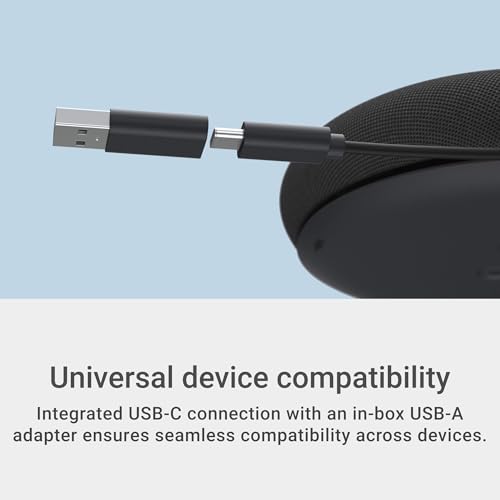 Dell Pro Plus Speaker, SL525, USB‑C & Bluetooth 5.3, AI Noise Cancellation | Full Duplex Audio, Digital Signal Processing, Echo Cancellation, Microsoft Teams Controls - style: SL525