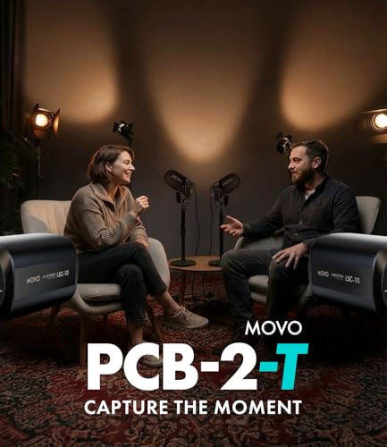 Movo Video Podcast Equipment Bundle – USB Audio Interface, 2 XLR Dynamic Microphones, 2 4K UHD Cameras, 2 Desk Stands – Complete Podcast Setup