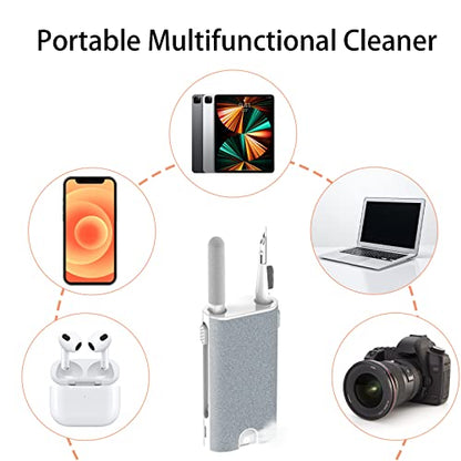 5-in-1 Electronic Cleaner kit- Portable Cleaning kit for Earbuds/Phone/Camera/Watch/Laptop,with Cleaning Pen and Spray Bottle,Multifunctional Cleaning Tool