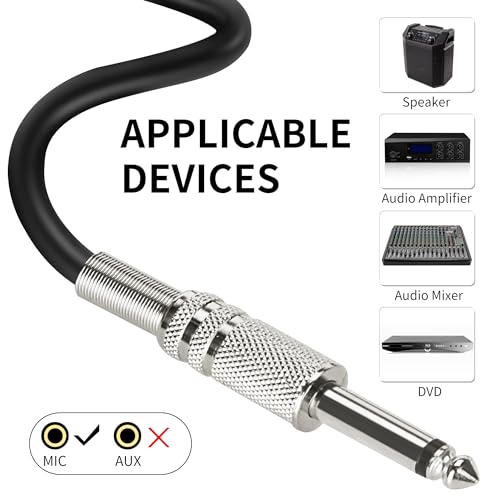 Marengo Dynamic Vocal Microphone for Karaoke Speaker,Wired Handheld Mic with On and Off Switch and 13ft Detachable Cable - color: MWH58