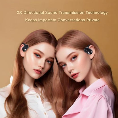 Dpofirs Wireless Earhook Earbuds, Sports Bluetooth Headphones ENC Noise Cancellation, HiFi Sound Over Ear Earphones 60H Playtime for Cycling Running Workout (Black) - color: Black