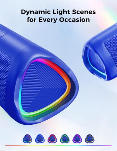 Bluetooth Speaker, 20W HD Sound, Portable Wireless, IPX5 Waterproof, Up to 24H Playtime, TWS Pairing, for Home/Party/Outdoor/Camping/Beach Essentials, Electronic Gadgets, Birthday Gift (Blue) - color: Blue