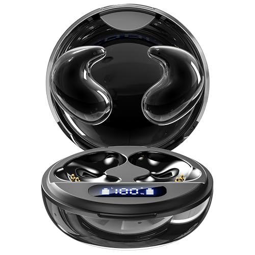 Side Sleeper Sleep Earbuds, Ultra Flat Invisible Hidden Bluetooth Headphones, Zero Pressure White Noise Sleep Earphones, No Lights or Pop-Up Alerts for All Night Comfortable Undisturbed Sleep