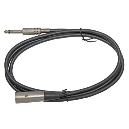 XLR to 1/4" Cable (6ft, XLR MALE-1/4 TS) - color: XLR MALE-1/4" TS, size: 6ft