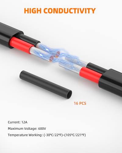 CONEPY 12게이지 와이어, 12 AWG 2 컨덕터 자동차 와이어, 12/2 케이블, 9.1m(30피트) | 무산소 주석 도금 구리 12 AWG 와이어, 자동차, 해양, 태양열, RV, 조명용 PVC 절연 유연한 12V 2 와이어 케이블 - size: 30피트, style: 12AWG