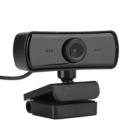 1080P Webcam, USB Webcam with Microphone USB Computer Web Camera, Plug and Play for Live Broadcast Net Class Conferencing Video Calling (Black)