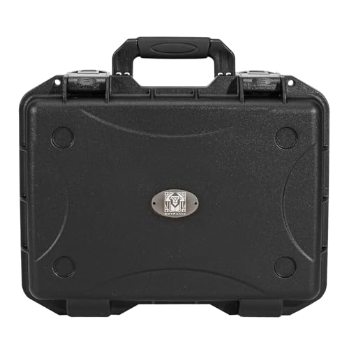 Waterproof Hard Case with Foam 16.5 x 13 x 6.9 Inch, IP67 Hard Storage Case with Customizable Foam Insert, Protective Storage Case for Microphone, Camera, Electronics, Drone, Tools & Equipment - size: 16 inch Pluck Foam