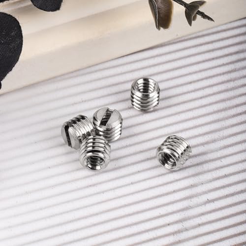 5pcs 1/4 Inch to 3/8 Inch Screw Adapter Tripod, Microphone Stand Adapter Tripod Thread Adapter Mic Stand Adapter Camera Mount Adapter for Camera Equipment