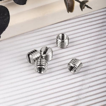 5pcs 1/4 Inch to 3/8 Inch Screw Adapter Tripod, Microphone Stand Adapter Tripod Thread Adapter Mic Stand Adapter Camera Mount Adapter for Camera Equipment