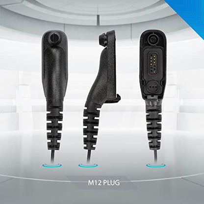 Arrowmax 2 Pack AEH3000-M9 Earhook Headset Earpiece with Mic Compatible with Motorola Radios APX6000 APX7000 APX8000 XPR6350 XPR6550 XPR7550 XPR7350e XPR7550e XPR7580e APX 6000 7000 8000 - size: 2 Pieces