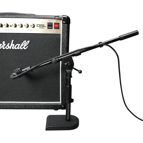 Gator Frameworks Rok-It Series Low-Profile Microphone Stand with 16" Adjustable Boom Arm, Ideal for Bass Drums and Guitar Amps (RI-MIC-200) - style: Low-Profile Microphone Stand
