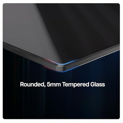 VIVO Floating Wall Mount Tempered Glass Shelf for DVD Player, Audio, Gaming System, Streaming Devices, Black, MOUNT-SF011