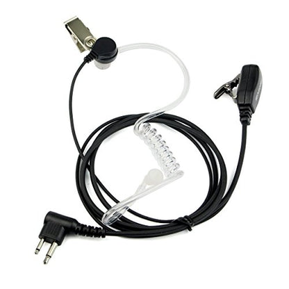 Retevis Acoustic Tube Walkie Talkie Earpiece with Mic, 2 Pin(1 Pack) | Compatible with Motorola CP100/CP100D/CP185/CP200/CP200D/ GP300/GP2000/BRP40/DLR1060 Walkie-talkies, Two Way Radio Earpiece
