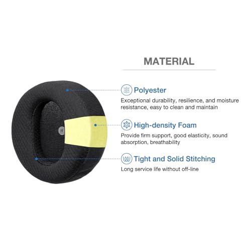 Maxwell Ear Pads + Wide Lambskin Headband Strap Compatible with Maxwell Wireless Gaming Headset, Premium Double-Sided Leather Handcrafted, Durable, Comfortable & Cooler