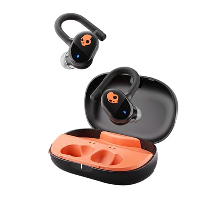 Skullcandy Push Play Active Wireless Earbuds - True Black/Orange - color: True Black/Orange