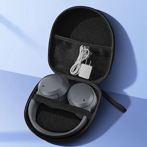 Hard Shell Large Carrying Headphones Case Headphone Headset Case Compatible with Most Models on The Market Universal Wireless On-Ear Headphones Black Box