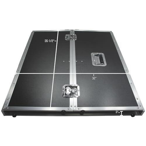 DJ Coffin Case Stand 36" x 33" Fold-Out for Full-Size Coffins Harmony Cases