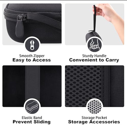 Aenllosi Case for Bose SoundLink Micro 2nd Gen Speaker, Black | EVA case construction, Water-resistant design, Dust-resistant design, Protective case only - color: Black-, style: Hard Case for Bose SoundLink Micro 2nd Gen