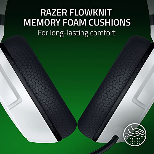 Razer Kaira HyperSpeed Wireless Gaming Headset for Xbox Series X|S, Xbox One, PC: TriForce 50mm Drivers - HyperClear Cardioid Mic - Low Latency Bluetooth - Up to 30 Hour Battery Life - White - color: White, style: Kaira HyperSpeed