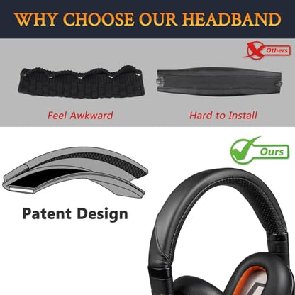 SOULWIT Replacement Kit for BackBeat Pro 2, Voyager 8200 - Black - color: Black