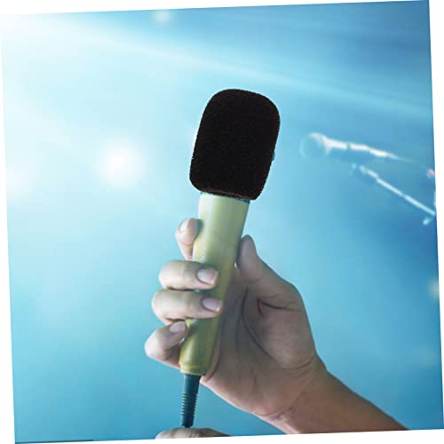10 Pack Sponge Mic Windscreens for Handheld Microphones Black