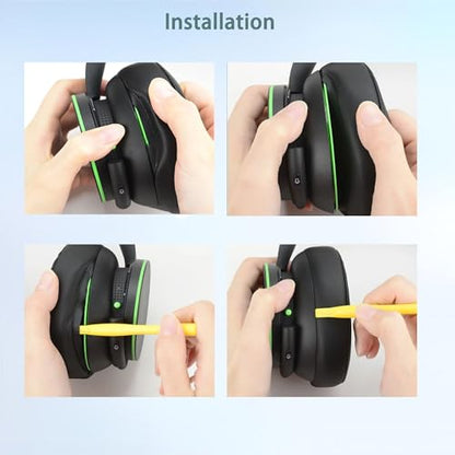 Xbox Earpads and Headband Cover Compatible with Microsoft Xbox Wireless/Xbox Stereo/Xbox 20th Anniversary Special Edition Headsets(Cooling Gel and Memory Foam Ear Cushions)