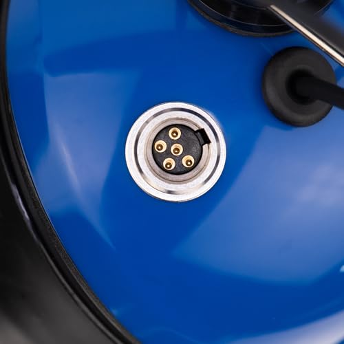 Arrowmax Racetrack Noise Cancelling Gel Pad Headset Compatible with Motorola R2 MOTOTRBO CP200D CP100D BPR40D CP200 DLR1020 DLR1060 (with Additional Dynamic Microphone) - color: Blue