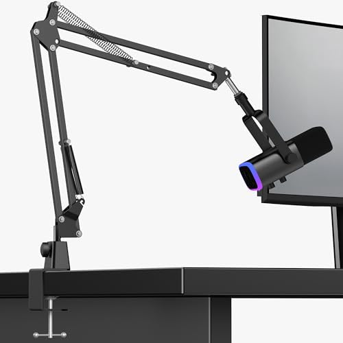 InnoGear Metal Desk Clamp with Wide Compatibility For Microphone Suspension Boom Arm Stand Mic Stand Desk Holder with Adjustable Screw